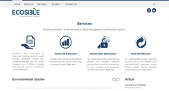 Desktop Screenshot of ecosible.com