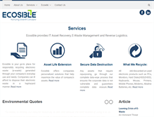 Tablet Screenshot of ecosible.com